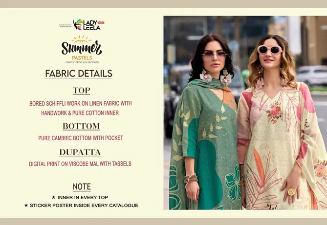 Summer Pastels By Lady Leela Designer Kurti With Bottom Dupatta Wholesale Price In Surat